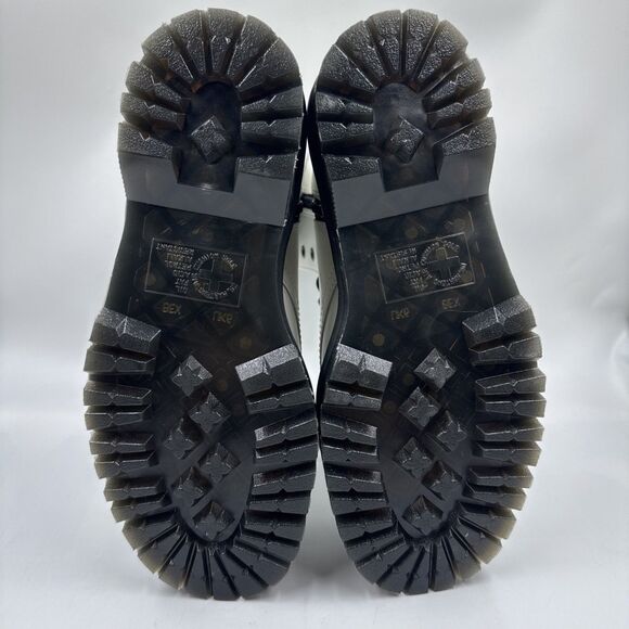 Dr. Martens Jadon 8-Eye Leather Chunky Platform Boot White Women Size 8 NEW - Picture 15 of 16